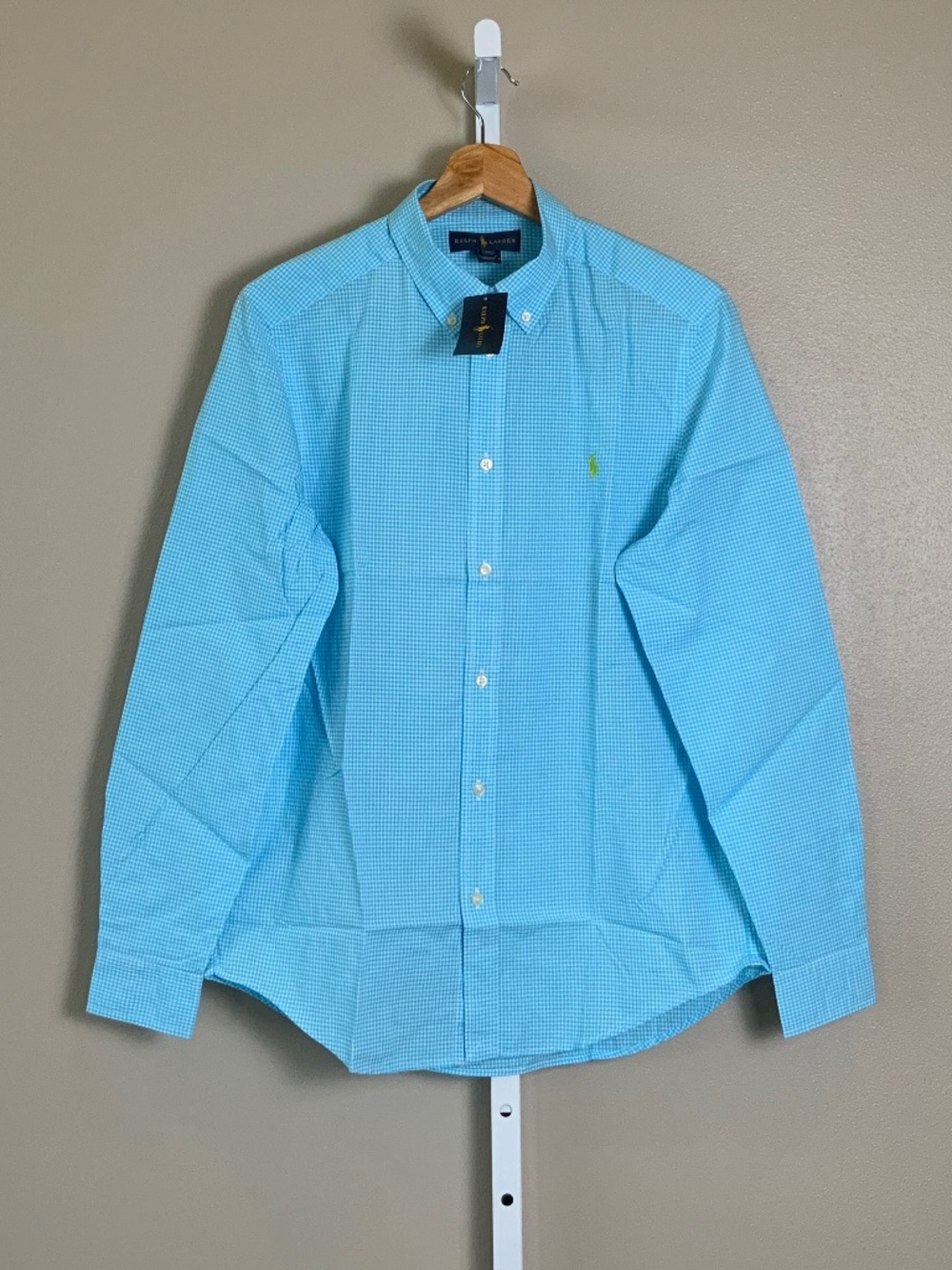 Polo Ralph Lauren Gingham Cotton Poplin Button Down Oxford Shirt